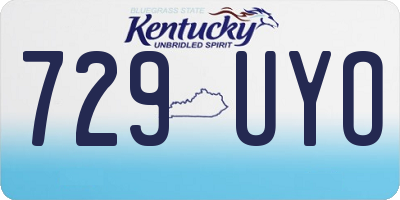 KY license plate 729UYO