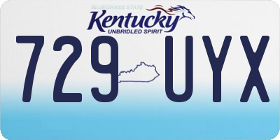 KY license plate 729UYX