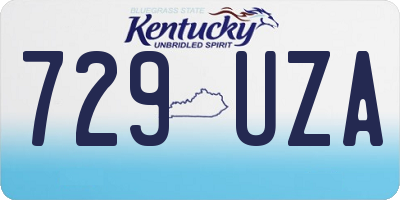 KY license plate 729UZA