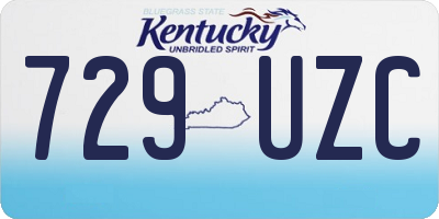 KY license plate 729UZC