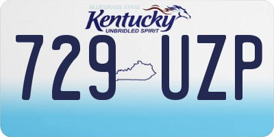 KY license plate 729UZP