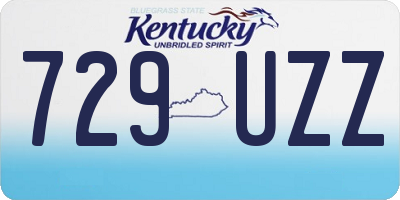 KY license plate 729UZZ