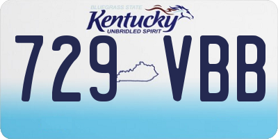 KY license plate 729VBB
