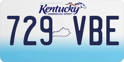 KY license plate 729VBE
