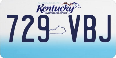 KY license plate 729VBJ
