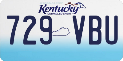 KY license plate 729VBU