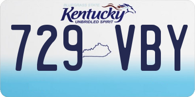 KY license plate 729VBY