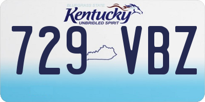 KY license plate 729VBZ