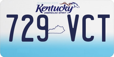 KY license plate 729VCT