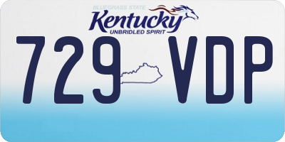 KY license plate 729VDP