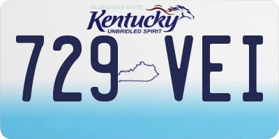 KY license plate 729VEI