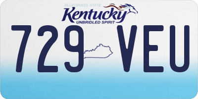 KY license plate 729VEU