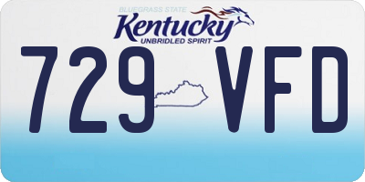 KY license plate 729VFD
