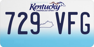 KY license plate 729VFG