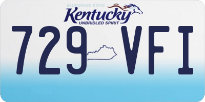 KY license plate 729VFI