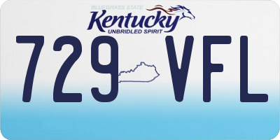 KY license plate 729VFL
