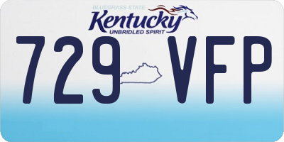 KY license plate 729VFP