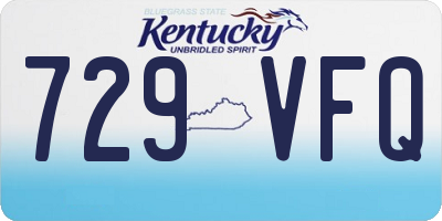 KY license plate 729VFQ