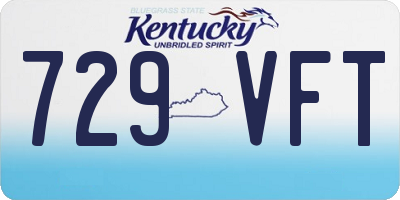 KY license plate 729VFT