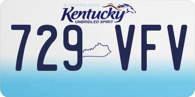 KY license plate 729VFV