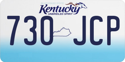 KY license plate 730JCP