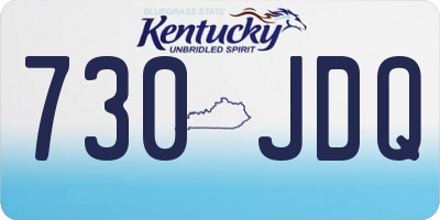 KY license plate 730JDQ
