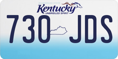 KY license plate 730JDS