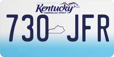KY license plate 730JFR