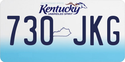 KY license plate 730JKG