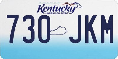 KY license plate 730JKM