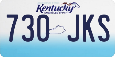 KY license plate 730JKS