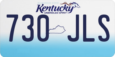 KY license plate 730JLS