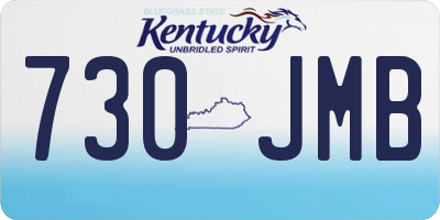KY license plate 730JMB