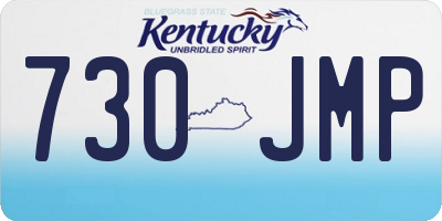 KY license plate 730JMP