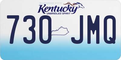 KY license plate 730JMQ