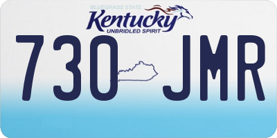 KY license plate 730JMR