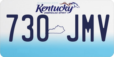KY license plate 730JMV