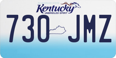 KY license plate 730JMZ