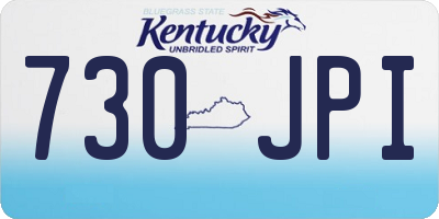 KY license plate 730JPI