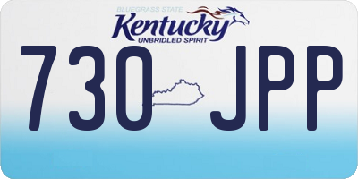 KY license plate 730JPP