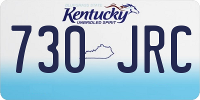 KY license plate 730JRC