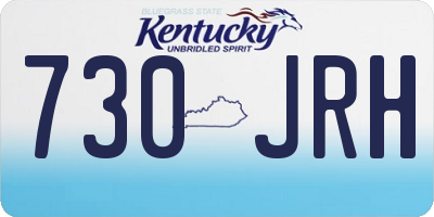 KY license plate 730JRH