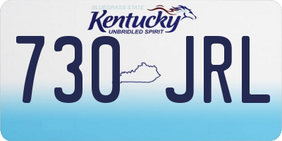 KY license plate 730JRL