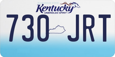 KY license plate 730JRT