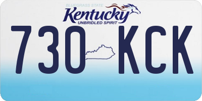 KY license plate 730KCK
