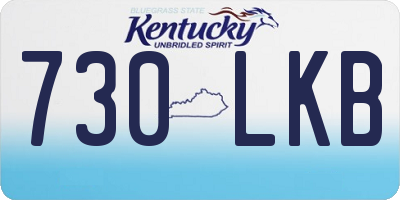 KY license plate 730LKB