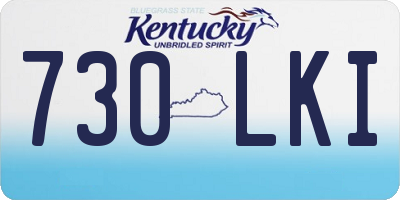 KY license plate 730LKI