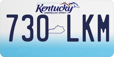 KY license plate 730LKM