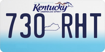 KY license plate 730RHT