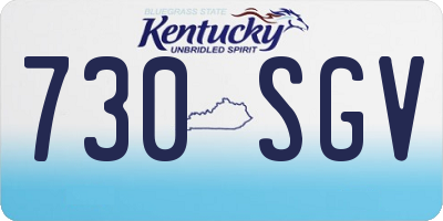 KY license plate 730SGV